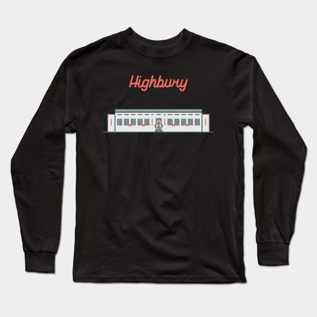 Minimalist Highbury Long Sleeve T-Shirt by scotmccormack